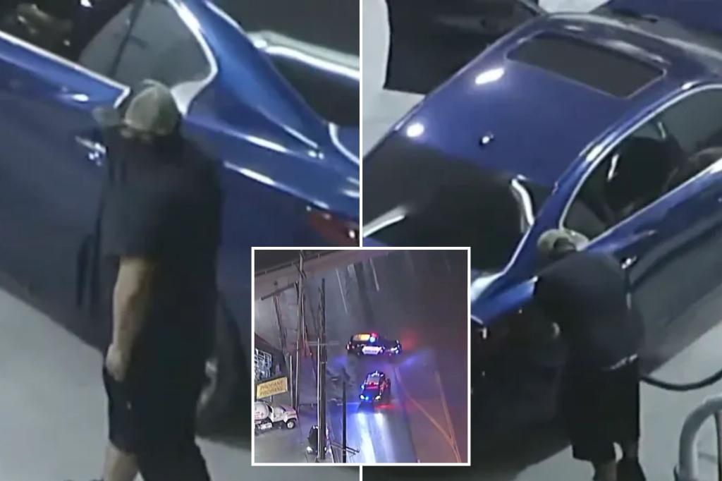 California suspect stops for gas in middle of high speed police chase in Los Angeles