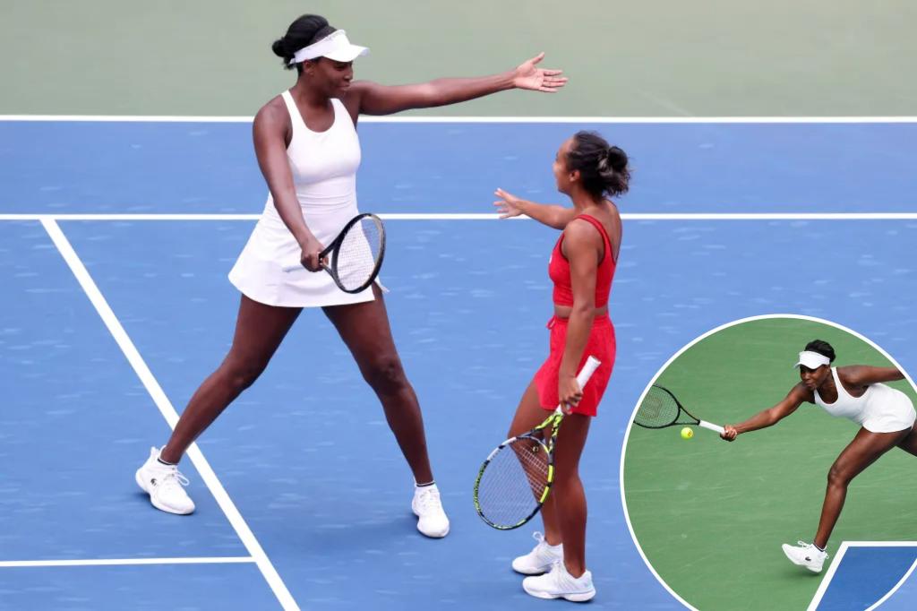 Venus Williams advances in US Open doubles tournament