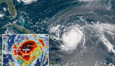 Hurricane Erin explodes into monster Category 5 storm