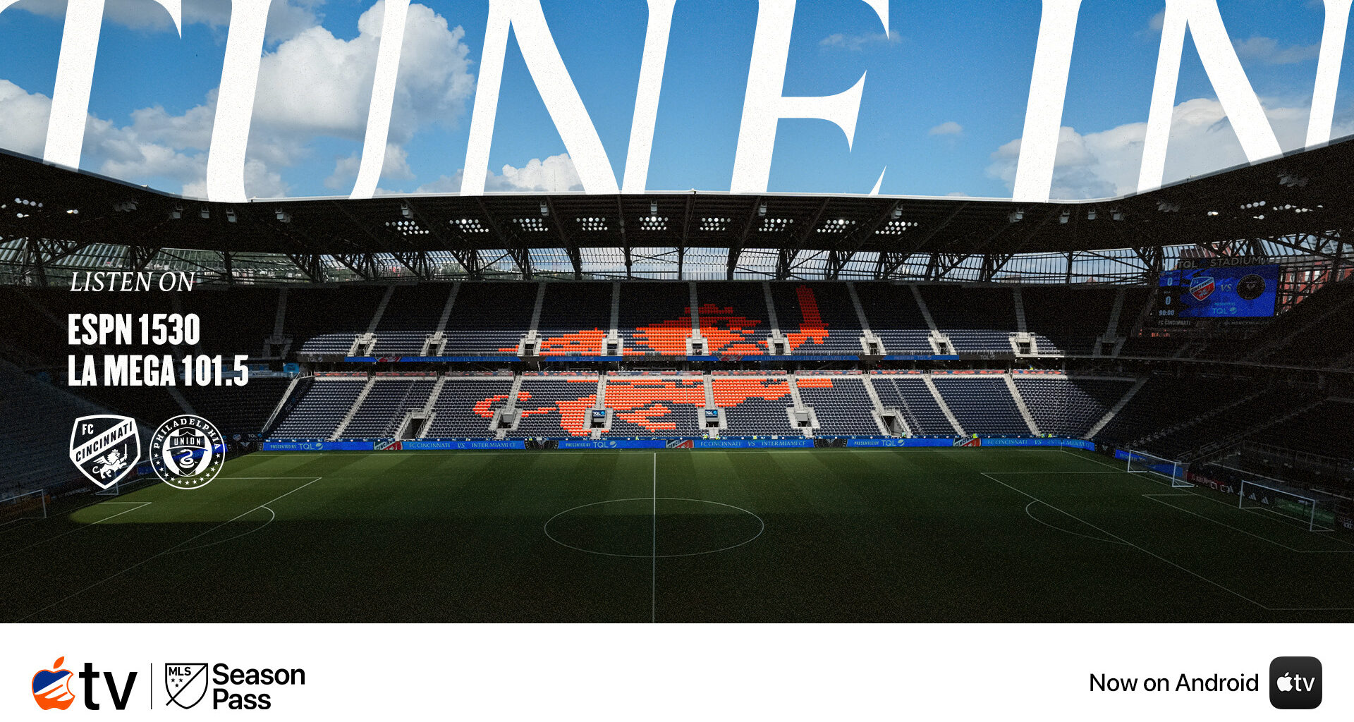 TUNE IN | FC Cincinnati host Philadelphia Union in Eastern Conference showdown