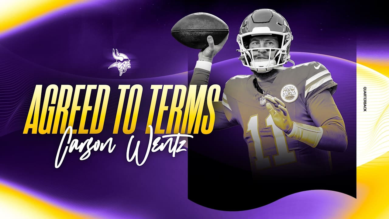 Vikings Agree to Terms with QB Carson Wentz; Trade Sam Howell to Eagles