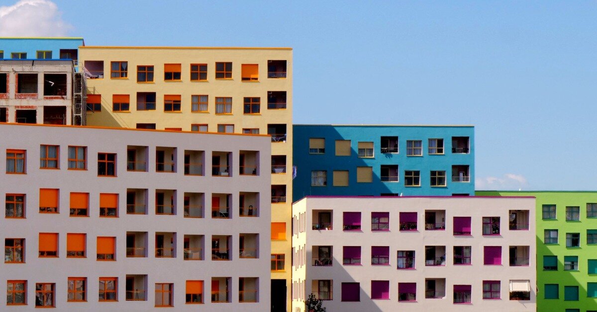 OMA's masterplan steps checkerboard of homes in tirana, albania