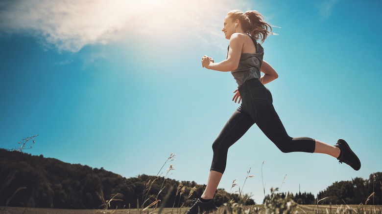 woman running