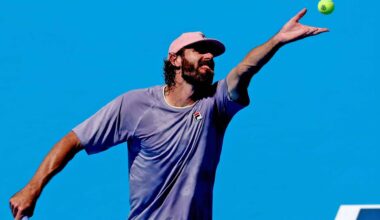 Reilly Opelka leads the ATP Tour this year in aces according to Infosys ATP Stats.