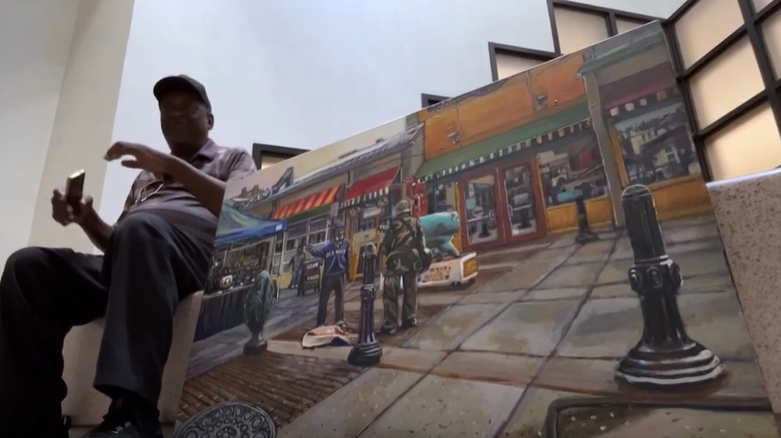 Local artist faces eviction in OTR, hopes to sell paintings to find stable home