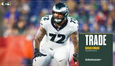 Packers acquire T/G Darian Kinnard in trade with Eagles