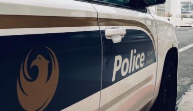 File photo showing Phoenix police patrol vehicle for story about a teen being killed in a crash...