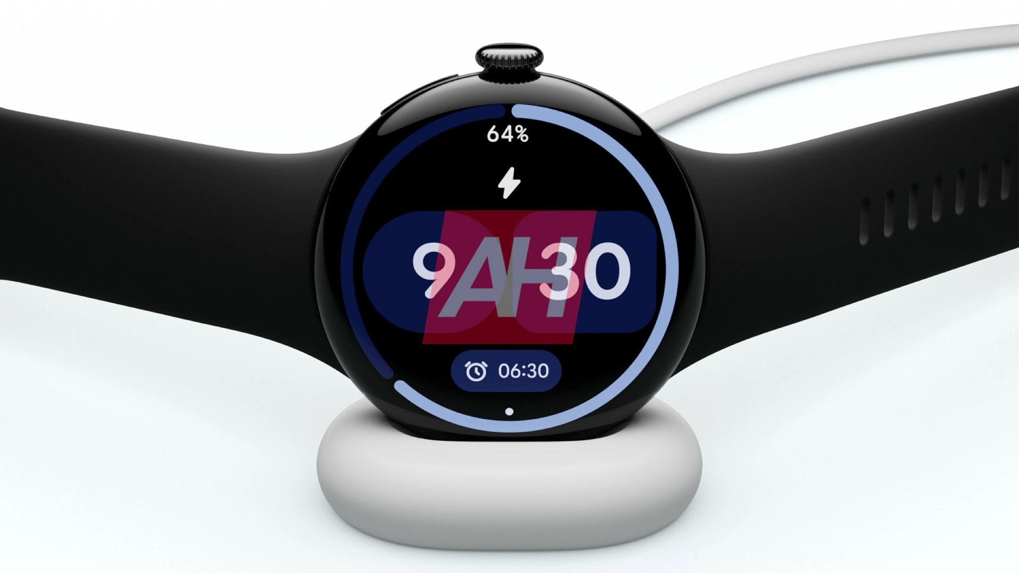 Leaked image of Pixel Watch 4 charging
