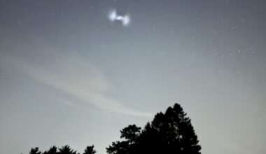 Ghostly 'spiral' photobombs Perseid meteors over several US states — and experts are unsure what caused it