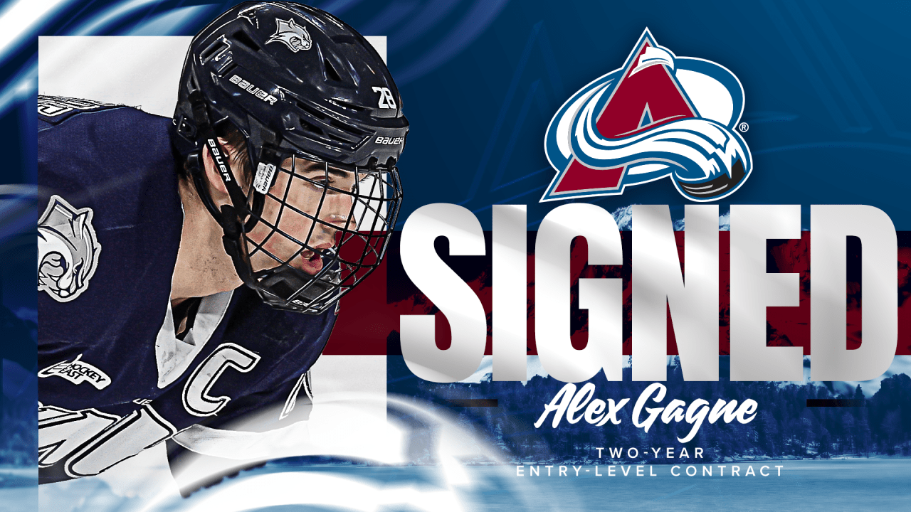 Avalanche Signs Gagne | Colorado Avalanche