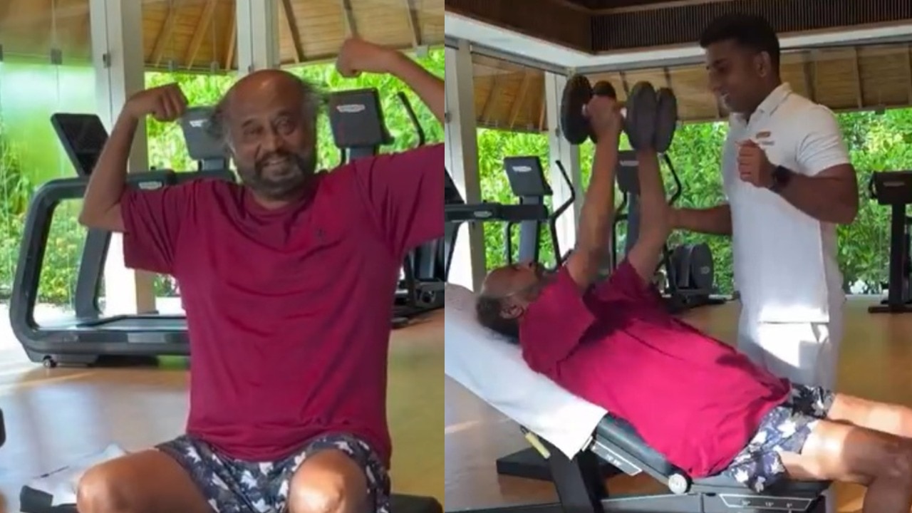 Rajinikanth, at 74, lifts weights and flaunts his fitness in rare workout video