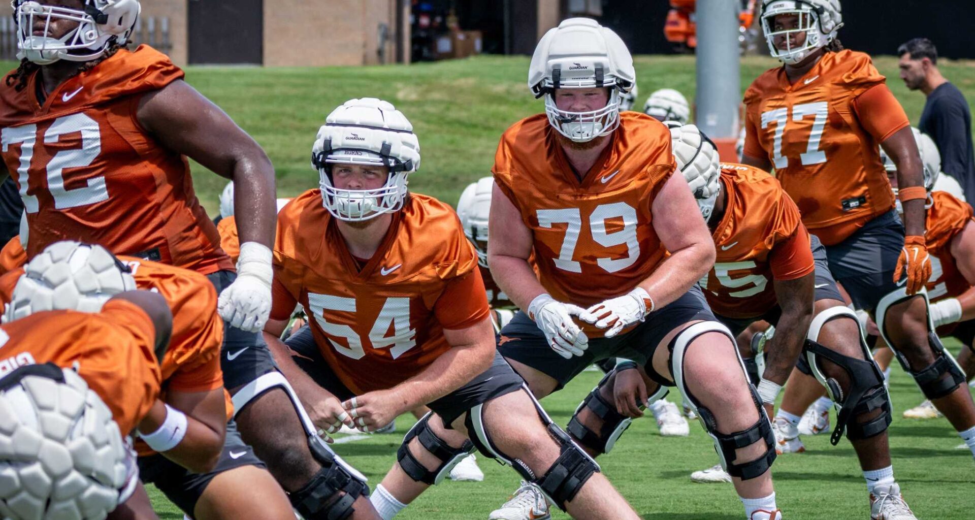 New-look Texas offensive line eager to show 'grit'