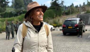 Robin Roberts visits Rwanda's Volcanoes National Park to see mountain gorillas