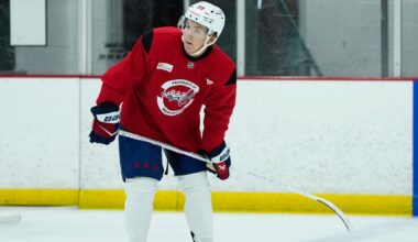 Cole Hutson following familiar path to NHL, Capitals