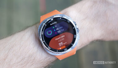Multiple tiles in One UI 8 Watch, as shown on the Galaxy Watch 8 Classic.