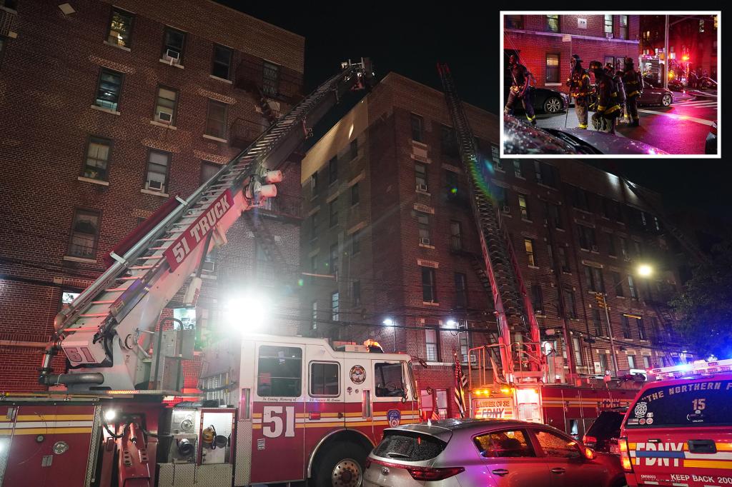 NYC FDNY firefighters injured in Bronx apartment building fire, 42-year-old man arrested