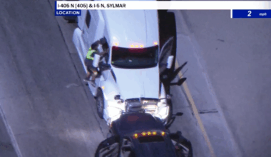 Suspects carjack three vehicles, including big rig, lead wild pursuit across Los Angeles County