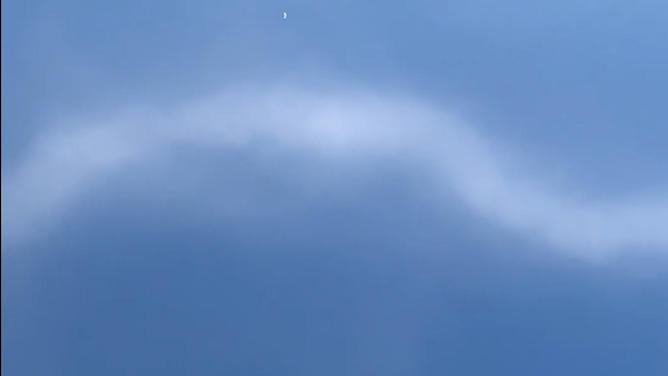The dust devil disappeared into the sky.