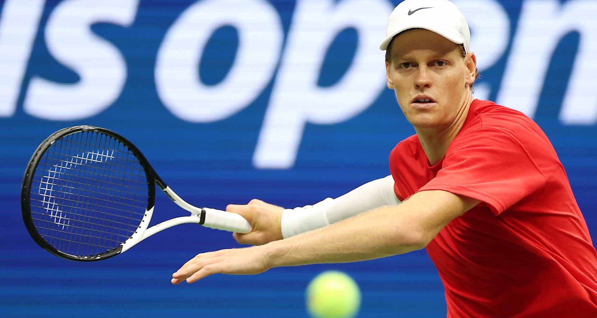 Jannik Sinner practises Thursday at the US Open.