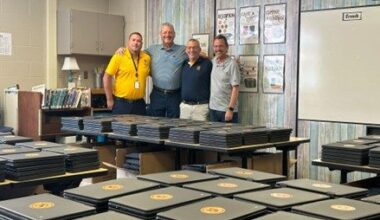 New computers for new Upton sixth grade students from SJPS Foundation
