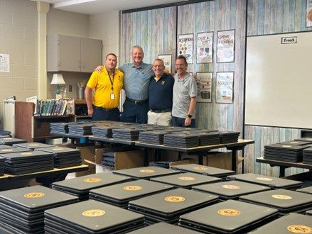 New computers for new Upton sixth grade students from SJPS Foundation