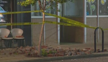Residents evacuated after apartment building façade crumbles in Aurora, Illinois