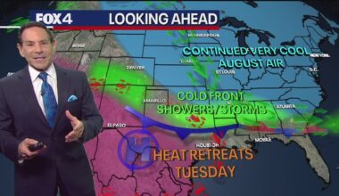Dallas weather: Late season cold front expected to bring relief from the heat