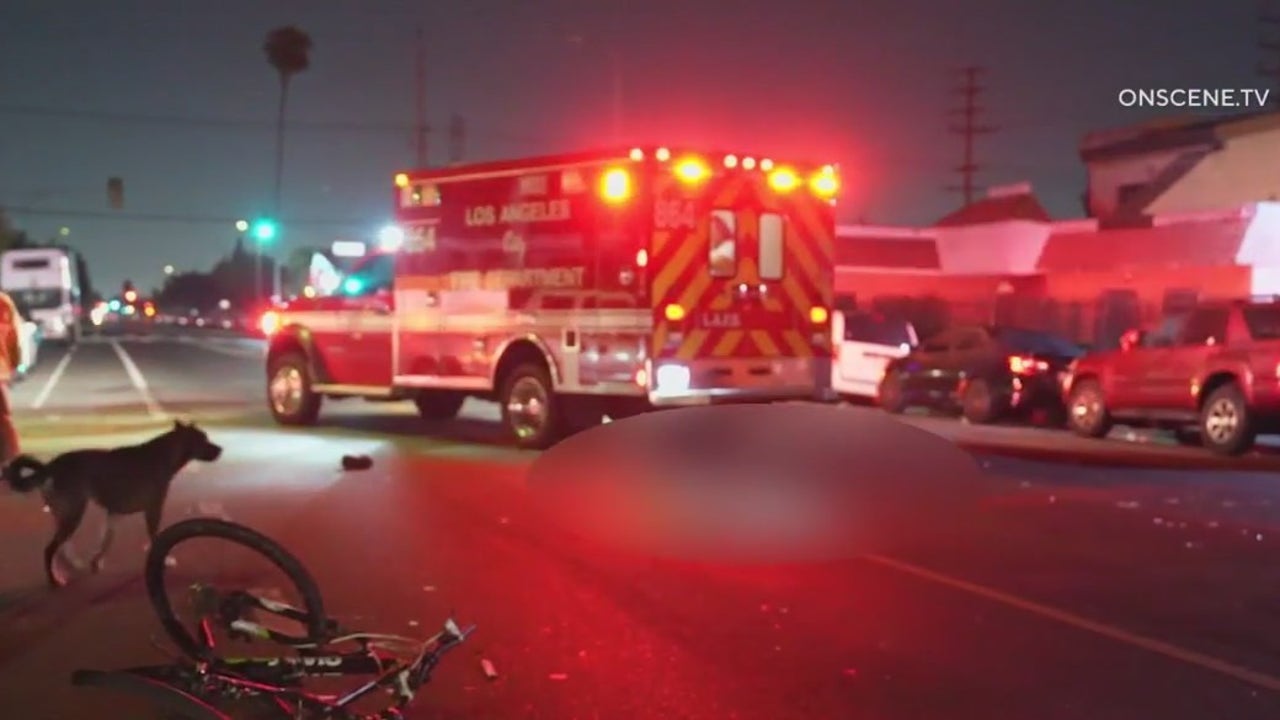 Bicyclist killed in South LA hit-and-run crash