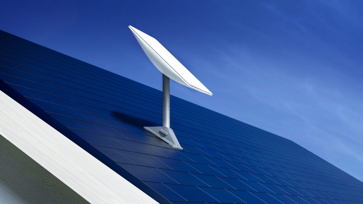 A Starlink satellite dish