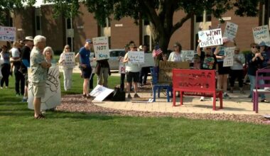 GOP lawmaker faces raucous crowd in Wisconsin, critical questions over tariffs and immigration policy