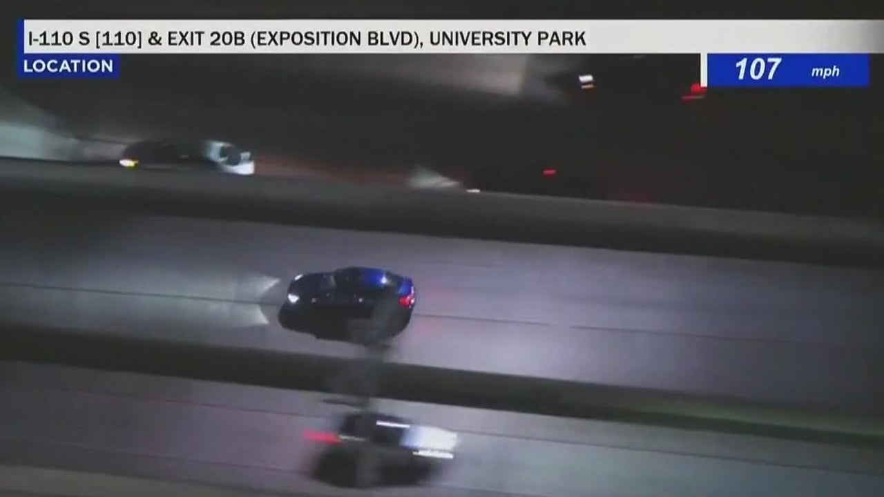 LIVE: Police chase stolen car through Los Angeles