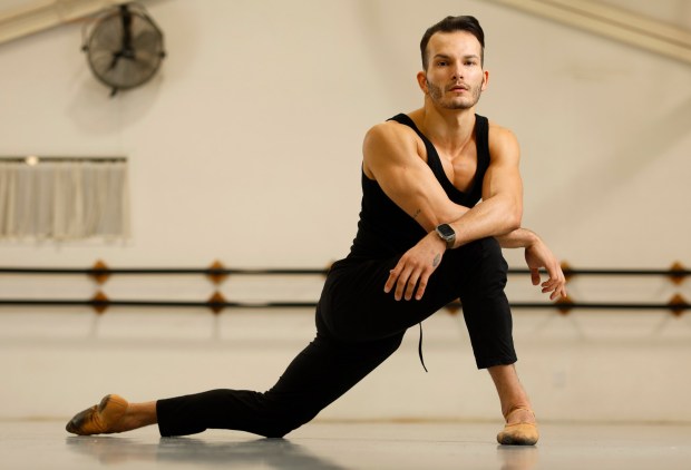 City Ballet dancer Iago Breschi photographed on Nov. 20, 2023, in San Diego. Breschi will be a featured dancer in the company's "Sinatra" program Sept. 12-13 in La Jolla. (K.C. Alfred / The San Diego Union-Tribune)