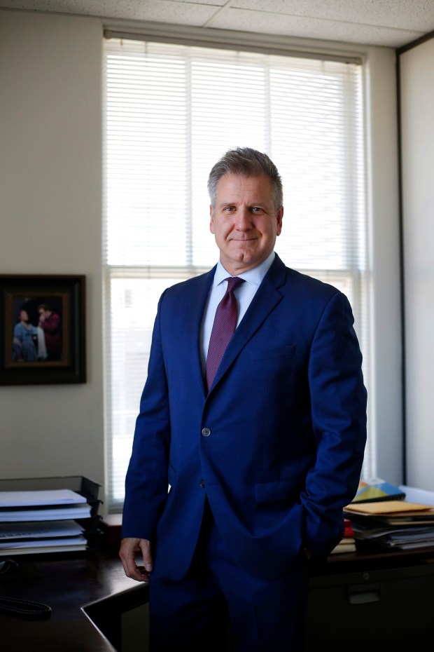 San Diego Opera General Director David Bennett photographed in the company's offices. (K.C. Alfred / The San Diego Union-Tribune