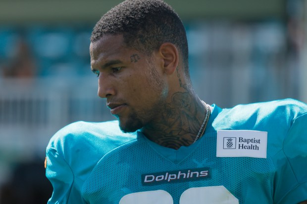 Miami Dolphins tight end Darren Waller is seen during a...