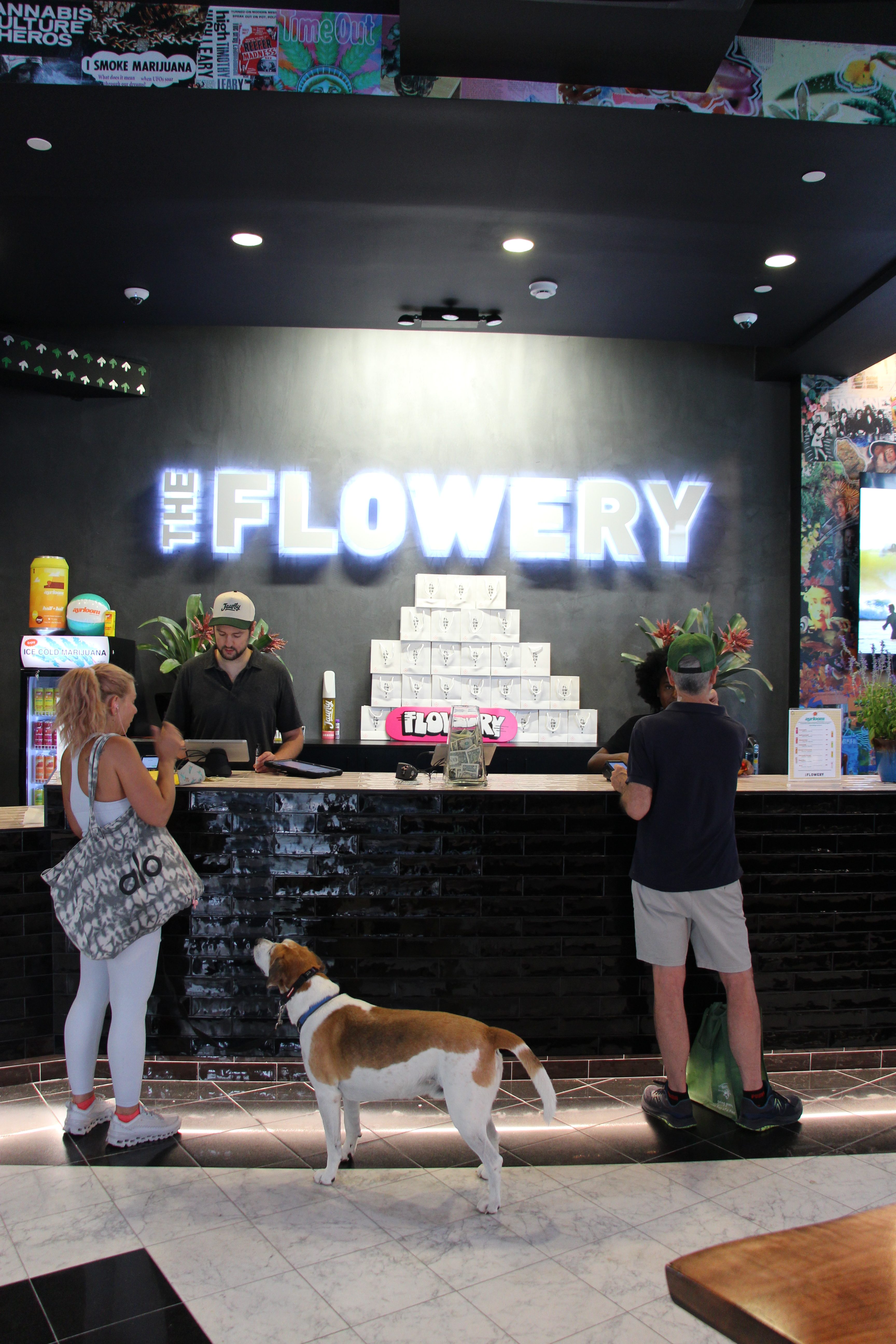 shoppers at The Flowery