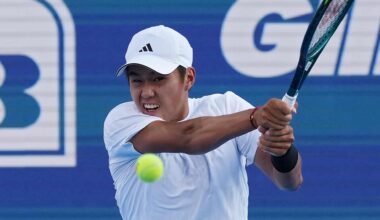 Learner Tien saves all six break points against him in the Cincinnati opening round.