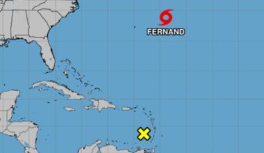 Tropical Storm Fernand spins in Atlantic while Caribbean system falls apart, NHC says – Orlando Sentinel