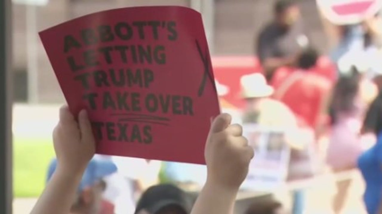 Houston “Fight the Trump Takeover" rallies