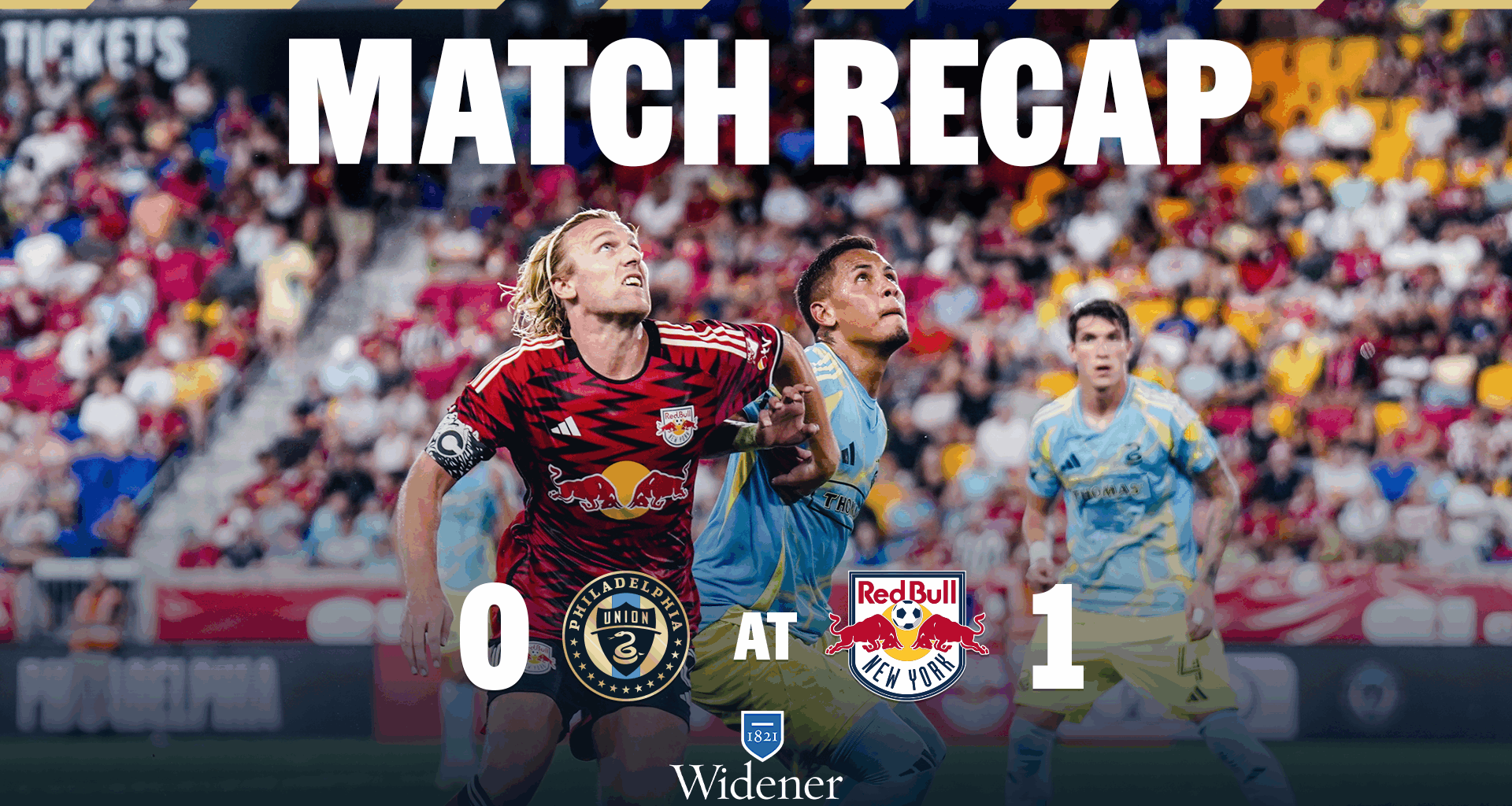 Recap | Union see unbeaten streak end at New York Red Bulls