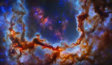 Illustration of the Midpoint Cloud, a Giant Molecular Cloud within the Milky Way.
