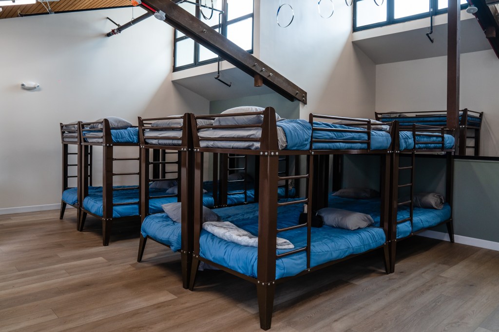 Living quarters at the Oceanside Navigation Center on July 21, 2023.