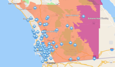 Cool zones around San Diego County