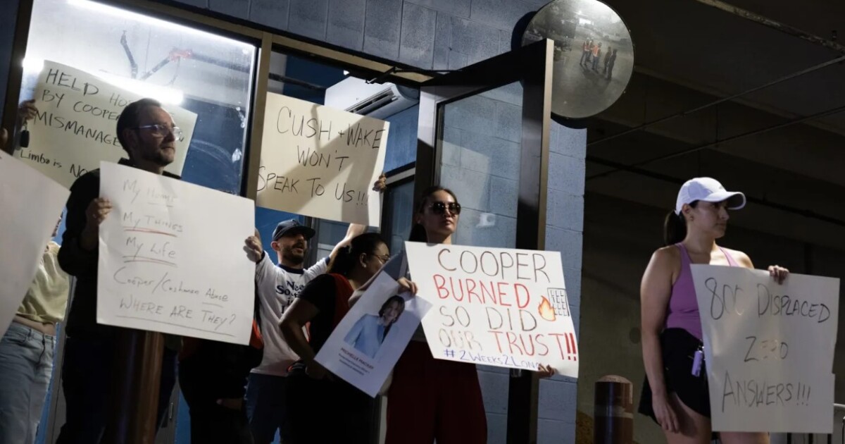Displaced Cooper tenants ask judge to protect belongings, say trust is lost after the fire