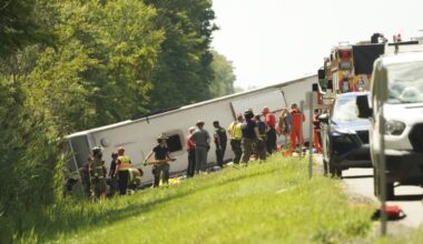 New York tour bus crash on highway leaves 5 passengers dead : NPR