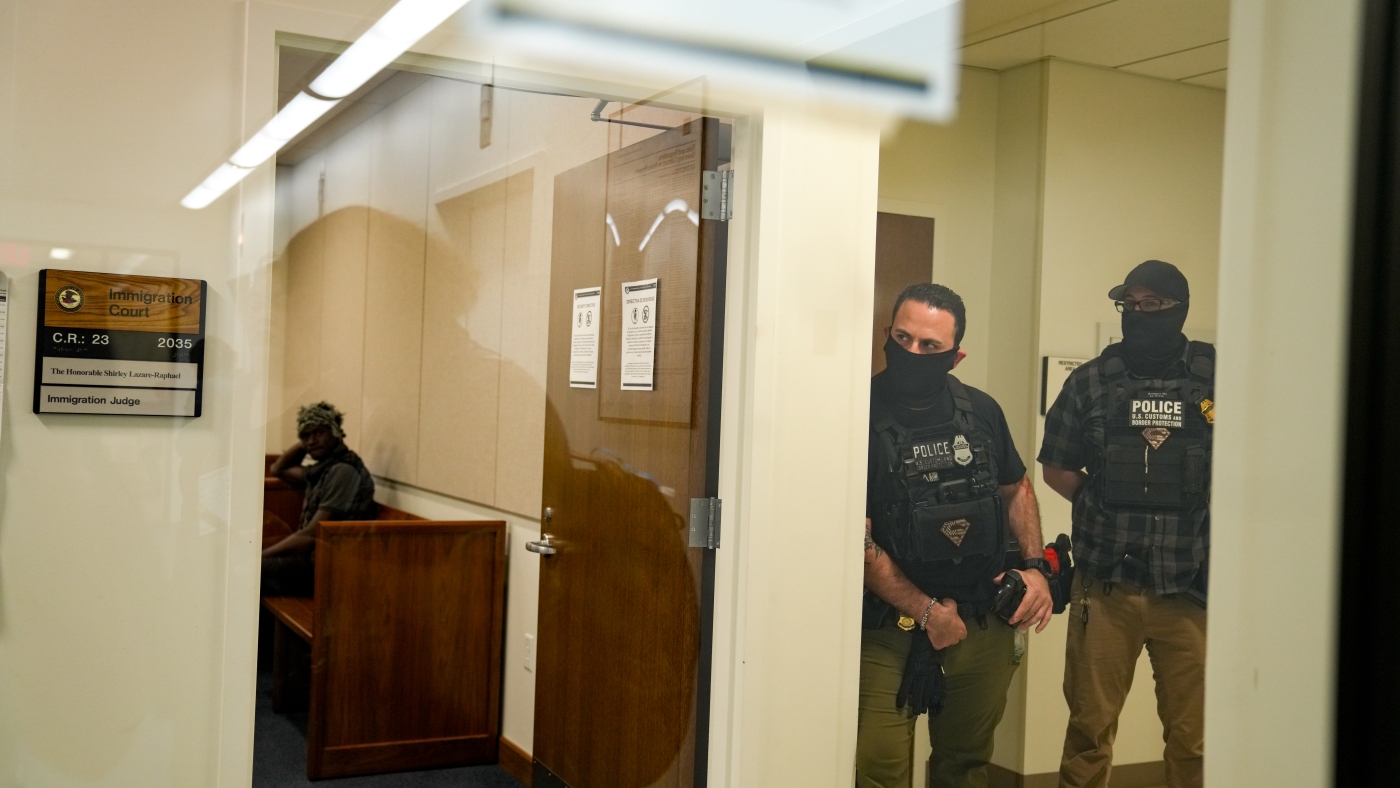 A 'quiet' day in immigration court in New York : NPR