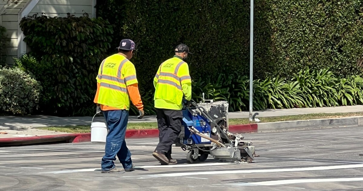 City repaints DIY crosswalks around West LA park, one week after outcry from residents