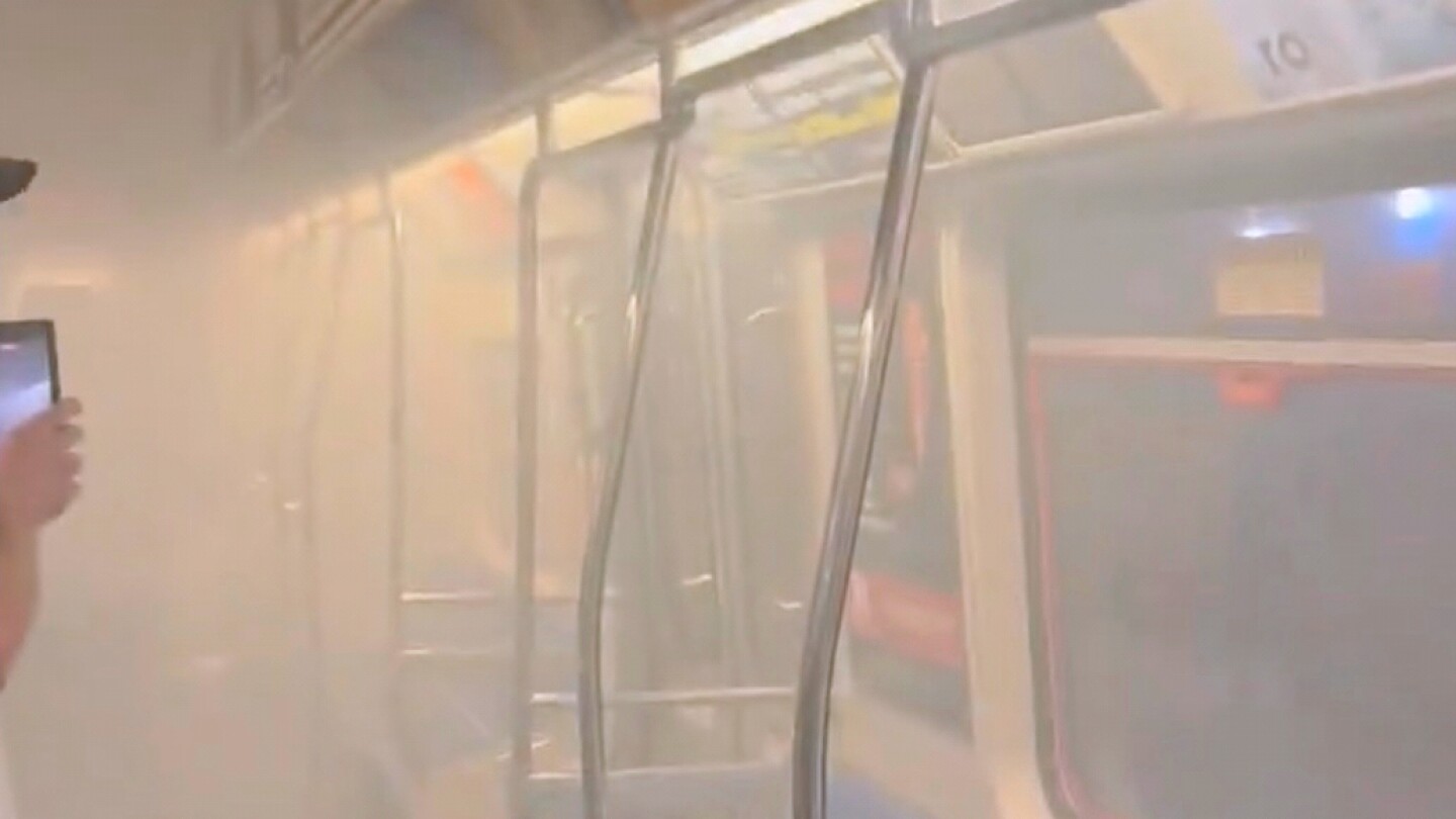Flames erupt on New York City area train, sending passengers to hospital