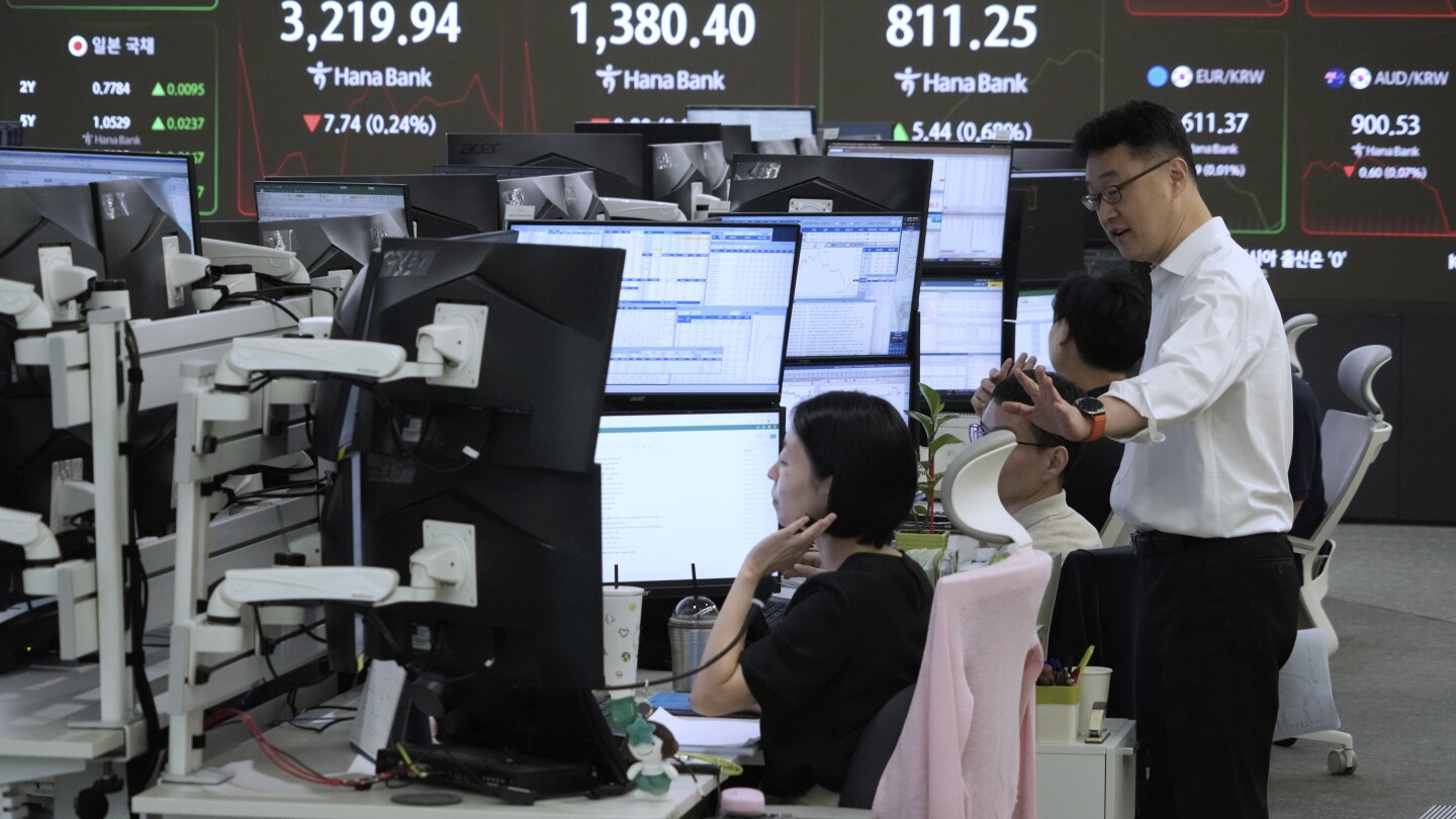 World shares are mixed as Tokyo's benchmark jumps on tariff news