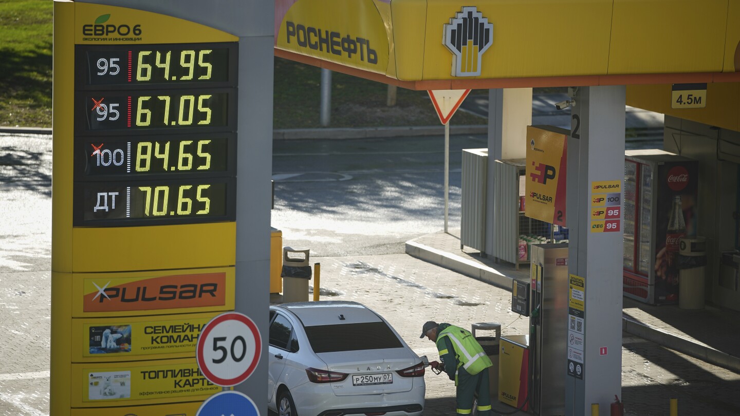 Gas shortages hit some Russian regions after Ukrainian drone attacks on refineries