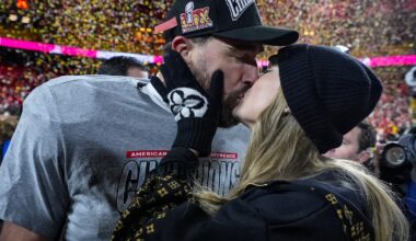 Pop-Tarts and diamond rings: Travis Kelce and Taylor Swift's engagement rips through Chiefs practice